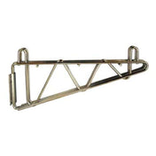 Serv-Ware SLDWMB18-CWP - Serv-Ware - Wire Shelving - 18 Silver Epoxy Double Wall Bracket