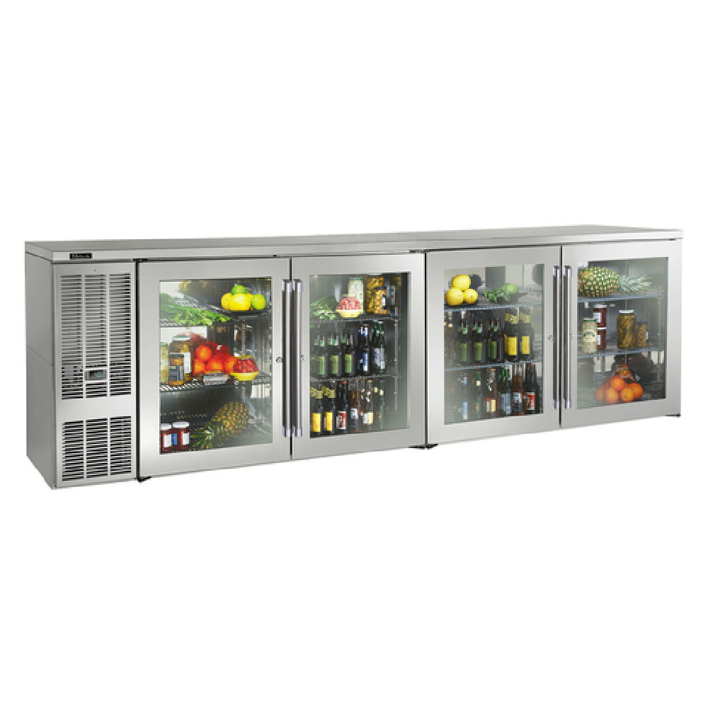 Perlick BBS108GS-S-4 Refrigerated Back Bar Cabinet Four-section 108"W