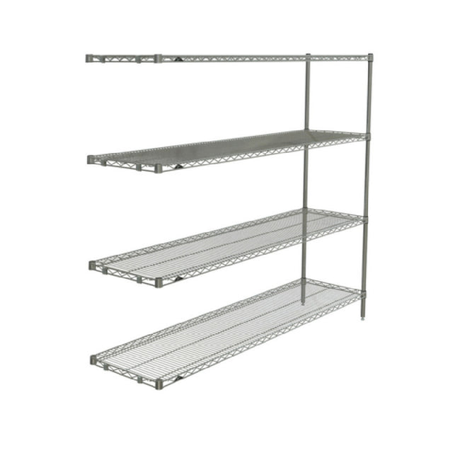 Metro AN376BR Super Erecta® Add-On Shelving Unit 72"W X 18"D X 63"H (4) Wire Shelves