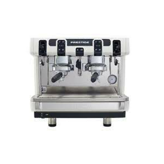 Espresso Soci PRESTIGE TALL CUP A/2 VA EC L BL Faema Prestige Tall Cup A/2 2 Group Espresso Machine With Patented Thermosyphonic Adjustable Knobs. 11 Liter Boiler 1 Hot Water Wand