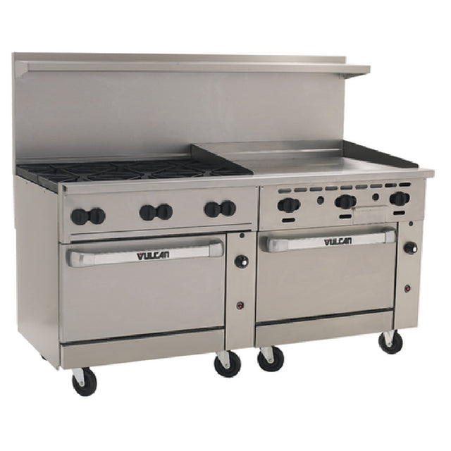 Vulcan 72CC-6B36GTN Endurance™ Restaurant Range Gas 72" (6) 30000 BTU Burners With Lift-off Burner Heads