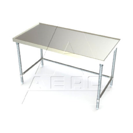 AERO Manufacturing 1TGX-3072 Aerospec™ Work Table 72"W X 30"D X 35"H 14/304 Stainless Steel Top Reinforced With (3) Stainless Steel Box Channels