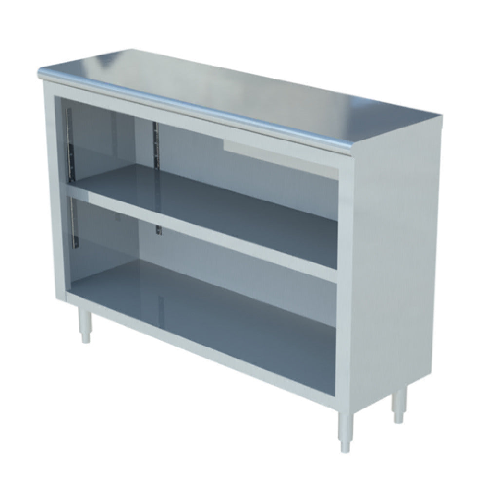 Sapphire Manufacturing SMDC-1572 Enclosed Base Dish Cabinet Open Front 72"W X 15"D X 36"H Overall Size