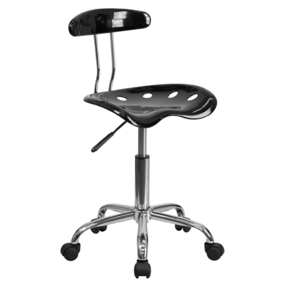 Flash Furniture LF-214-BLK-GG Vibrant Swivel Task Chair 29-1/4" To 34-3/4" Adjustable Height