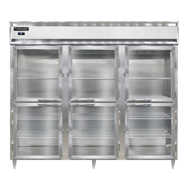 Continental Refrigerator D3RENSSPTHD-GD-SD Designer Line Wide Refrigerator 75 Cubic Ft. Capacity