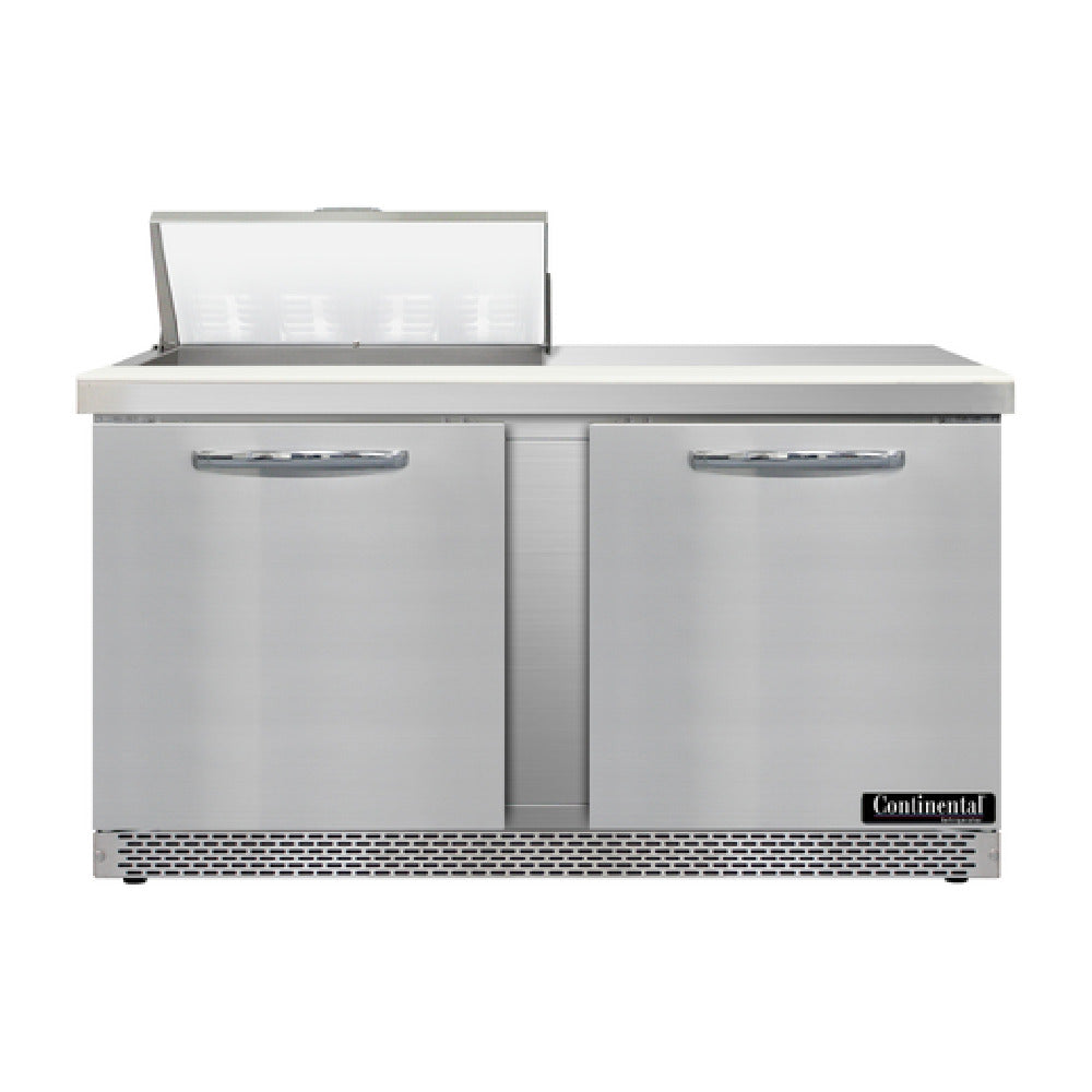 Continental Refrigerator D60N8-FB Designer Line Sandwich Unit Front Breather 60"W