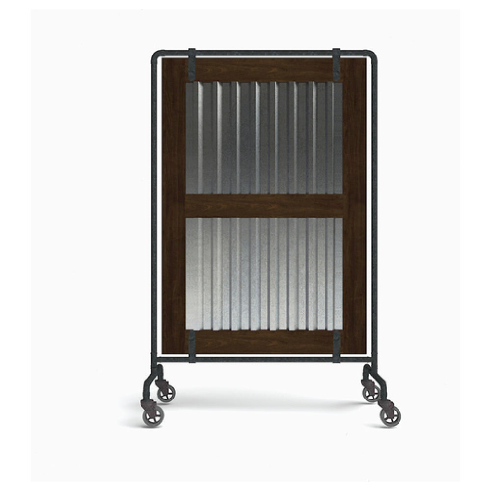 Forbes Industries 7840 Rustica Series Mobile Partition (Essentials) 48"L X 24"W X 78"H Overall