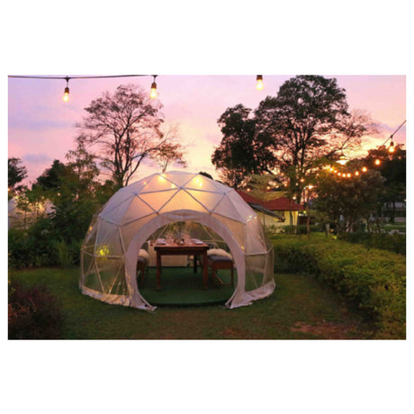 Omcan 46751 (46751) Patio Dome 4 Meter Diameter X 2.5 Meters High Geodesic Steel Frame With PVC Cover