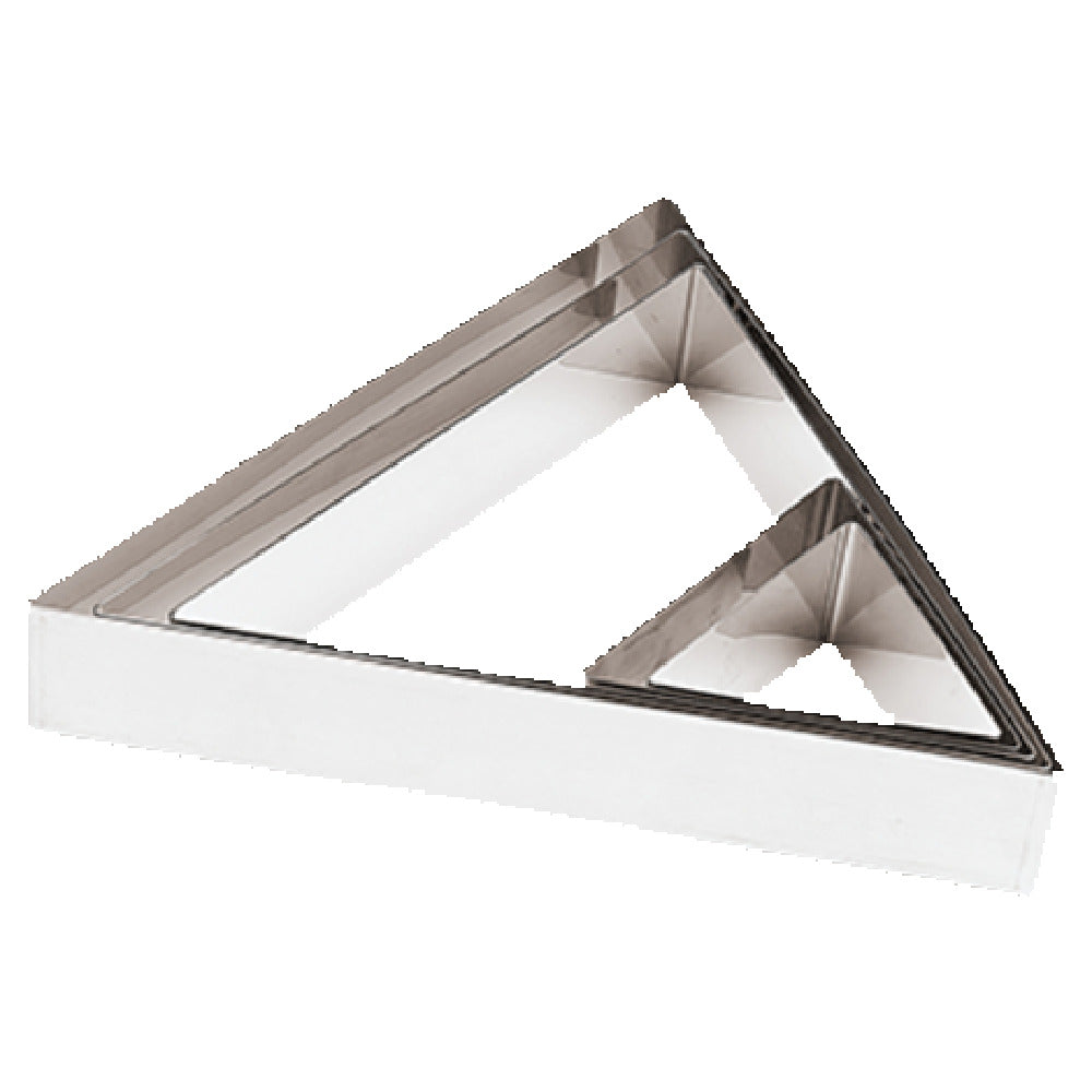 Paderno 47540-02 Pastry Ring Triangle 4" X 4" X 4" X 1-3/4"H (interior Dimensions)