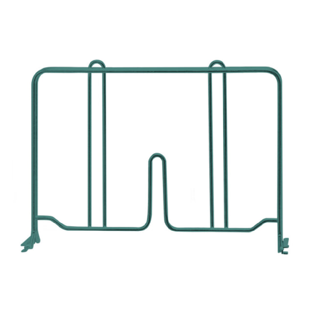 Quantum DIV12P Wire Shelf Divider 12"D X 8"H Green Epoxy Antimicrobial Finish