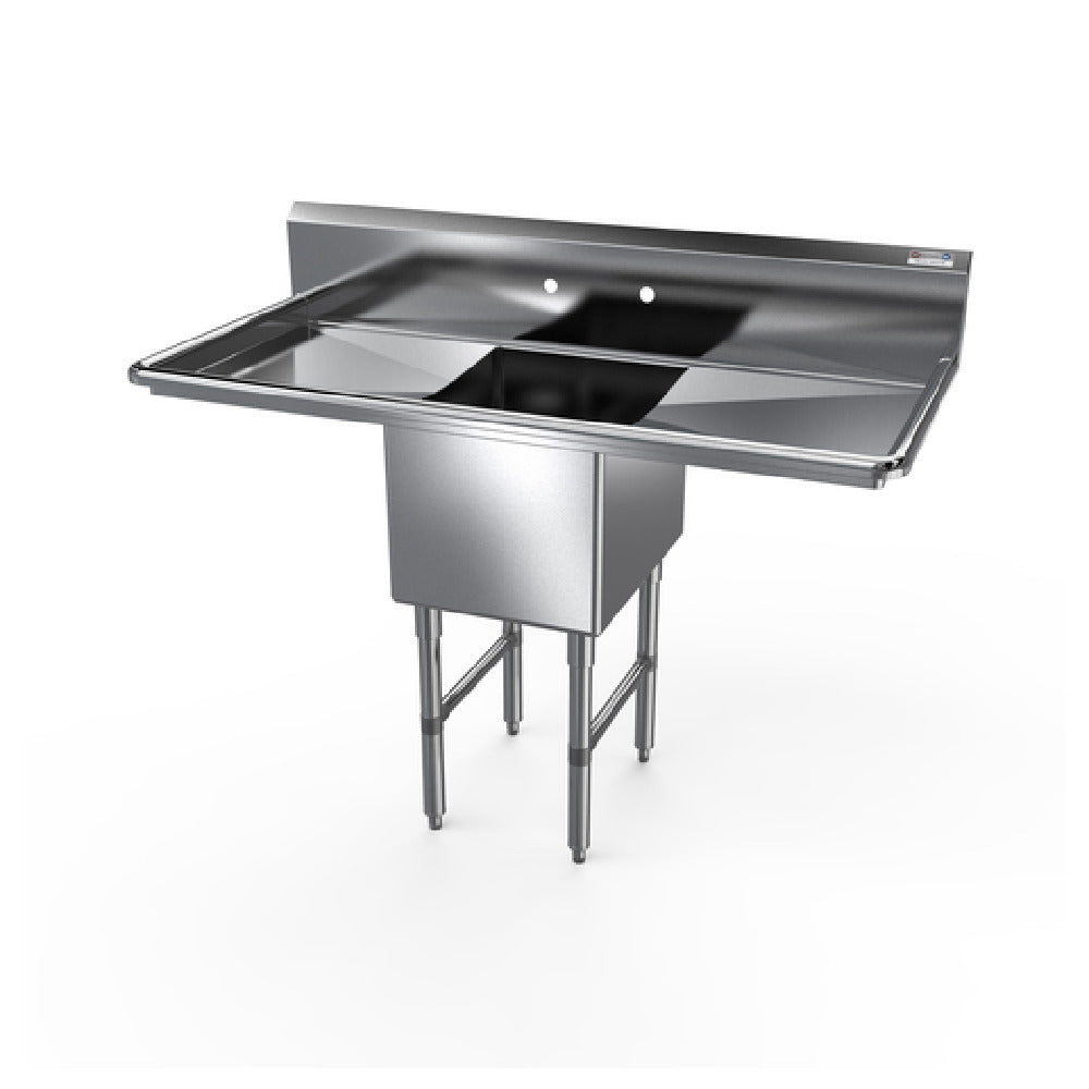 NBR Equipment 1SS-182414LR24 Premium Sink One-compartment 69-1/4"W X 29-1/2"D X 44-1/16"H Overall Size