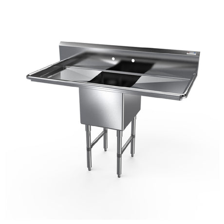 NBR Equipment 1SS-181814LR18 Premium Sink One-compartment 57-1/4"W X 23-1/2"D X 44-1/16"H Overall Size