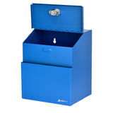 Alpine Industries ADI631-01-BLU Suggestion Box 7" X 6" X 8-1/2"H Wall Mountable