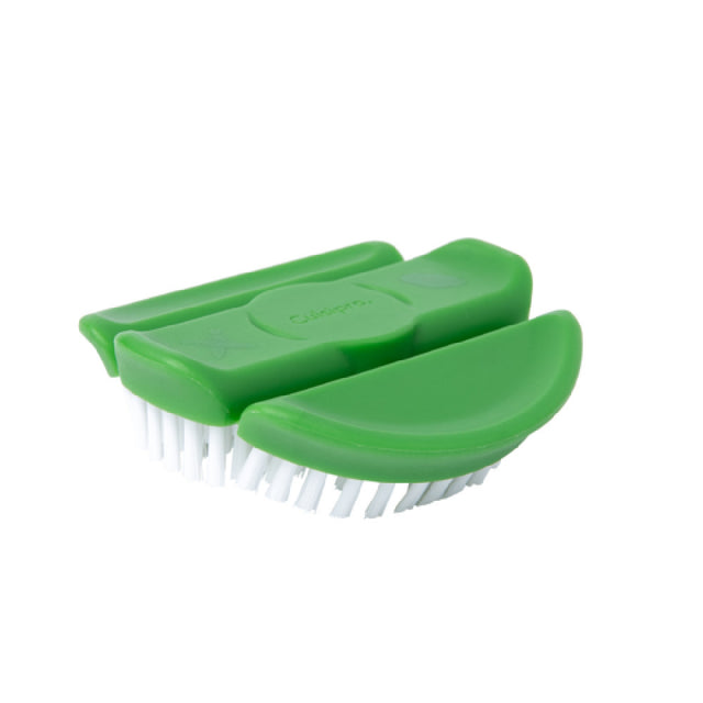 Browne Foodservice 747313 CUISIPRO Vegetable Brush 3.4" L X 3.4" W X 1.12" H Three-section Design That Gently Flexes In Hand