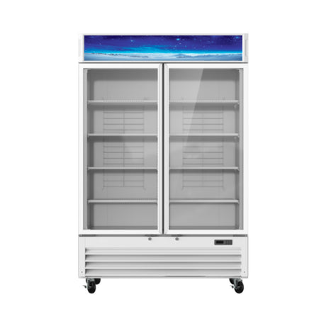 Blue Air BGM49W-HC Refrigerated Merchandiser Two-section 49 Cu. Ft. Capacity
