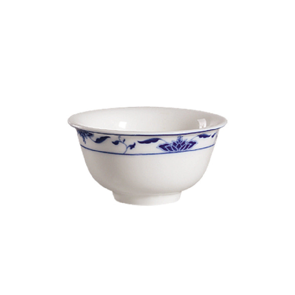 CAC China 103-63 Blue Lotus Rice Bowl 6 Oz. 3-3/4" Dia. X 1-7/8"H