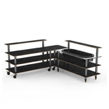 Steelite MGCMLB01MSXW Mogogo Buffet Solutions Modular Cooling Corner Station 3-tier