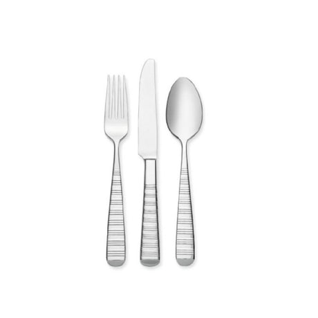 Libbey 938 030 Dinner Fork 8-1/8" Thick Handles With Banded Texture Design