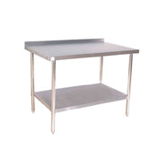 Klinger's Trading 16GA-ABST2496 Work Table 96"W X 24"D X 37"H 16/430 Stainless Steel Top