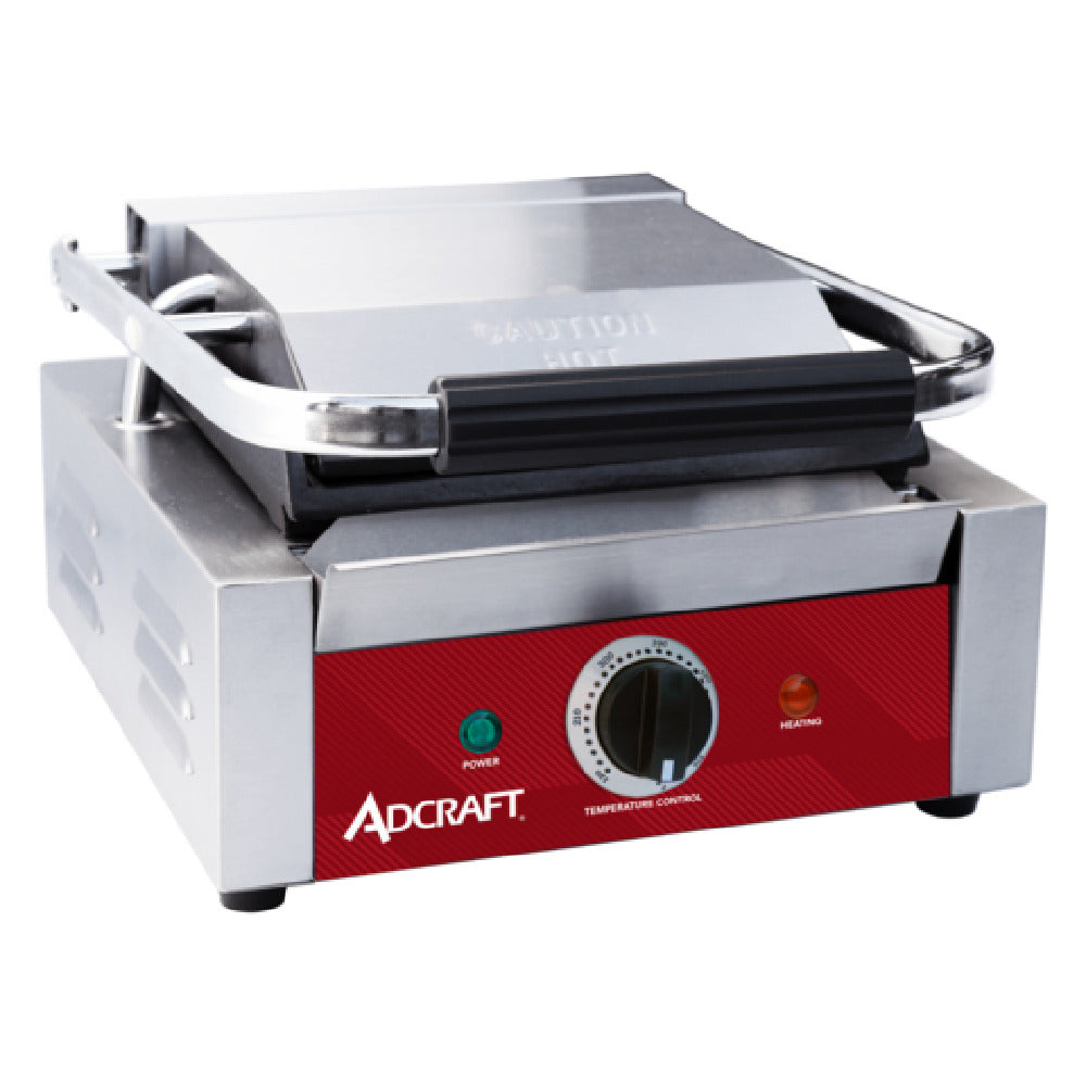 Admiral Craft SG811FS Adcraft Sandwich Grill Single 8.6" X 9.2" Flat Cast Iron Cooking Surface