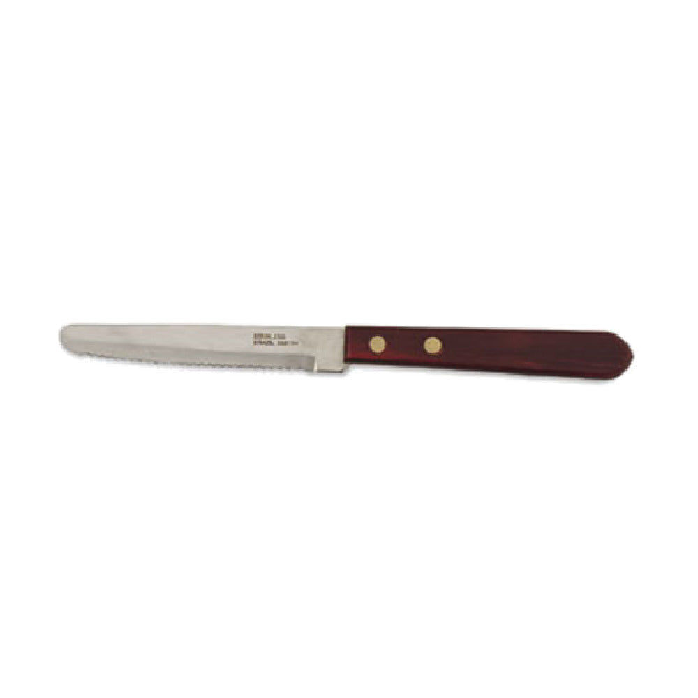 Alegacy Foodservice Products 283104 Steak Knife 4-1/8" Hollow Ground Blade Rounded Tip