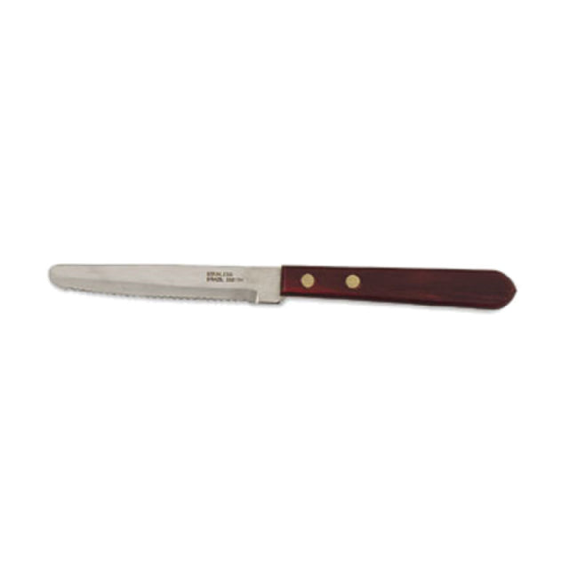 Alegacy Foodservice Products 283104 Steak Knife 4-1/8" Hollow Ground Blade Rounded Tip
