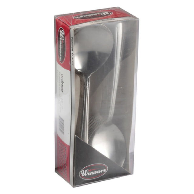 Winco 0081-04 Bouillon Spoon 6" 18/0 Stainless Steel