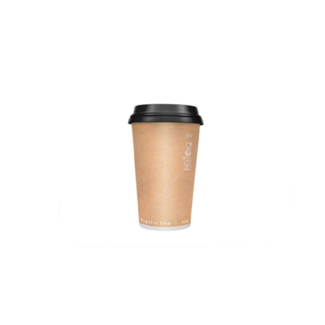 PacknWood 210GCDW4K - Kraft Double Wall Paper Cup Without Plastic, 4oz, 2.4" D X 2.4" H