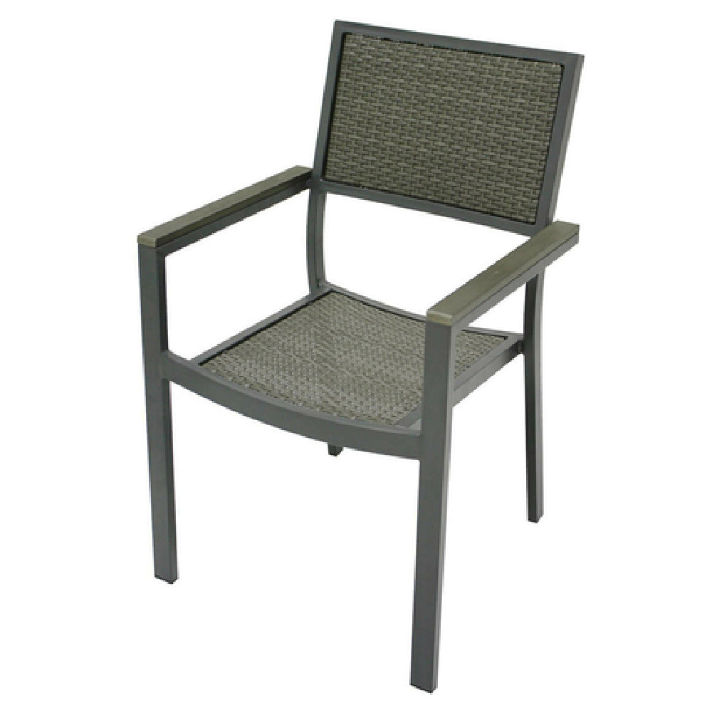 Plantation Prestige Commercial Furniture 8761100-0455 Durango Dining Arm Chair Stackable Designed For Outdoor/indoor Use
