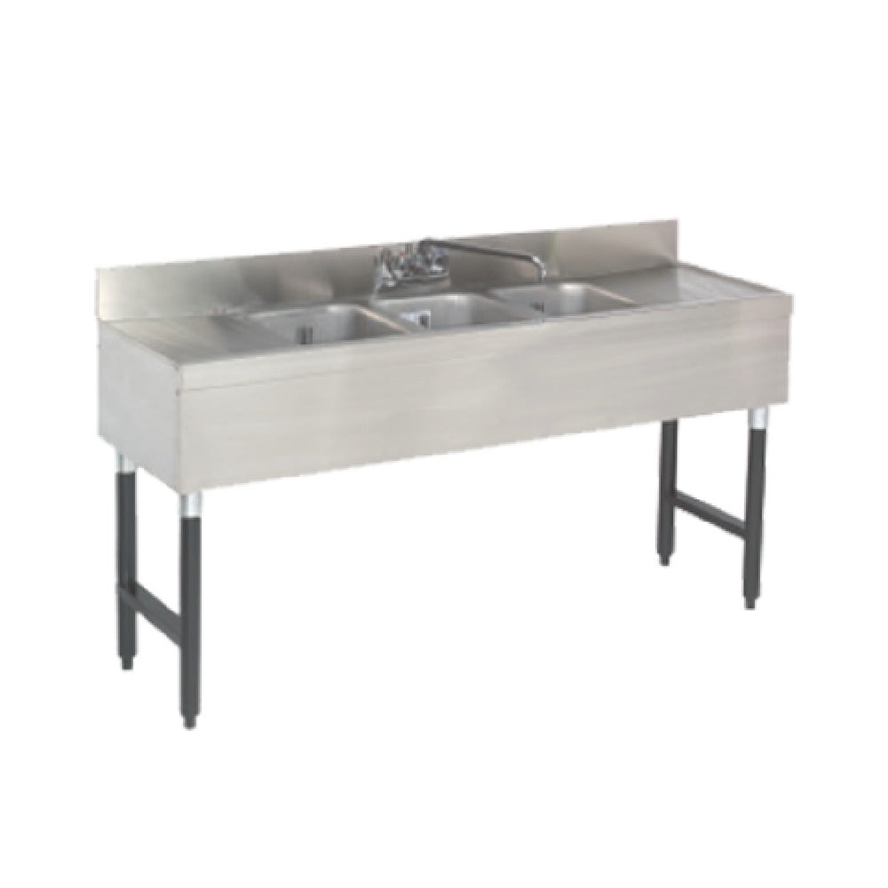 Advance Tabco SLB-63C Special Value Sink Unit 3-compartment 72"W X 18"D X 33"H Overall