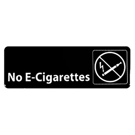 Thunder Group PLIS9337BK Information Symbol Sign 9" X 3" "No E-Cigarettes"