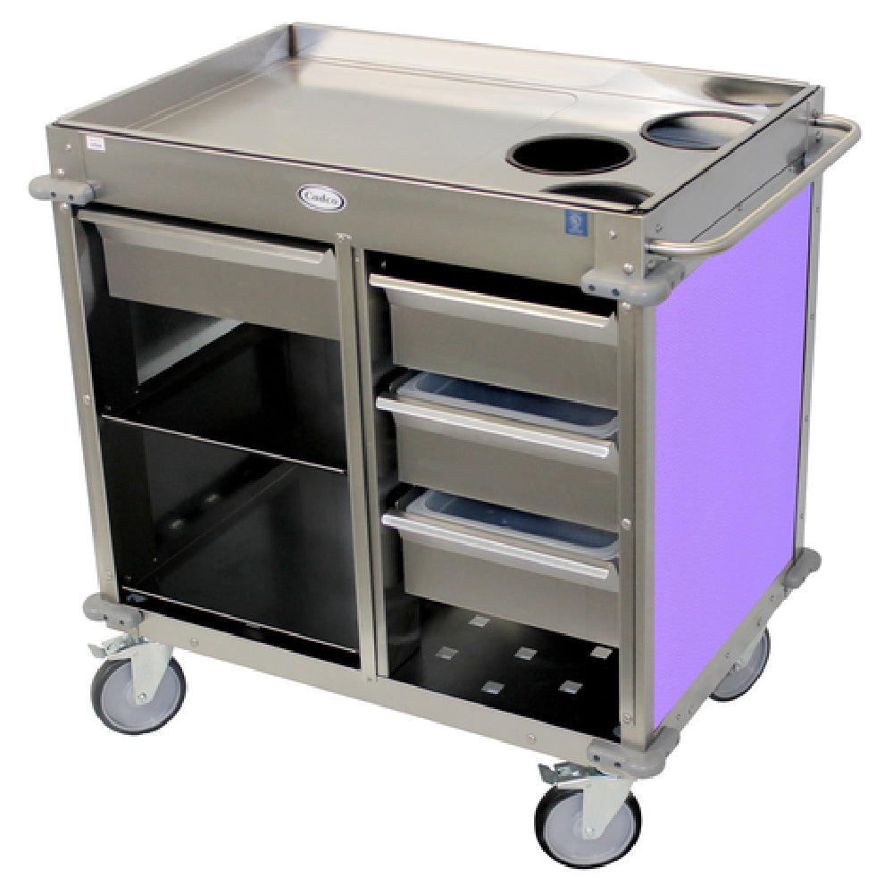 Cadco BC-4-L7 MobileServ® Beverage Cart Back-loading (3) Airpot Wells