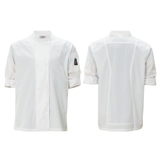 Winco UNF-12WXL Signature Chef Jacket Tapered Fit Ventilated