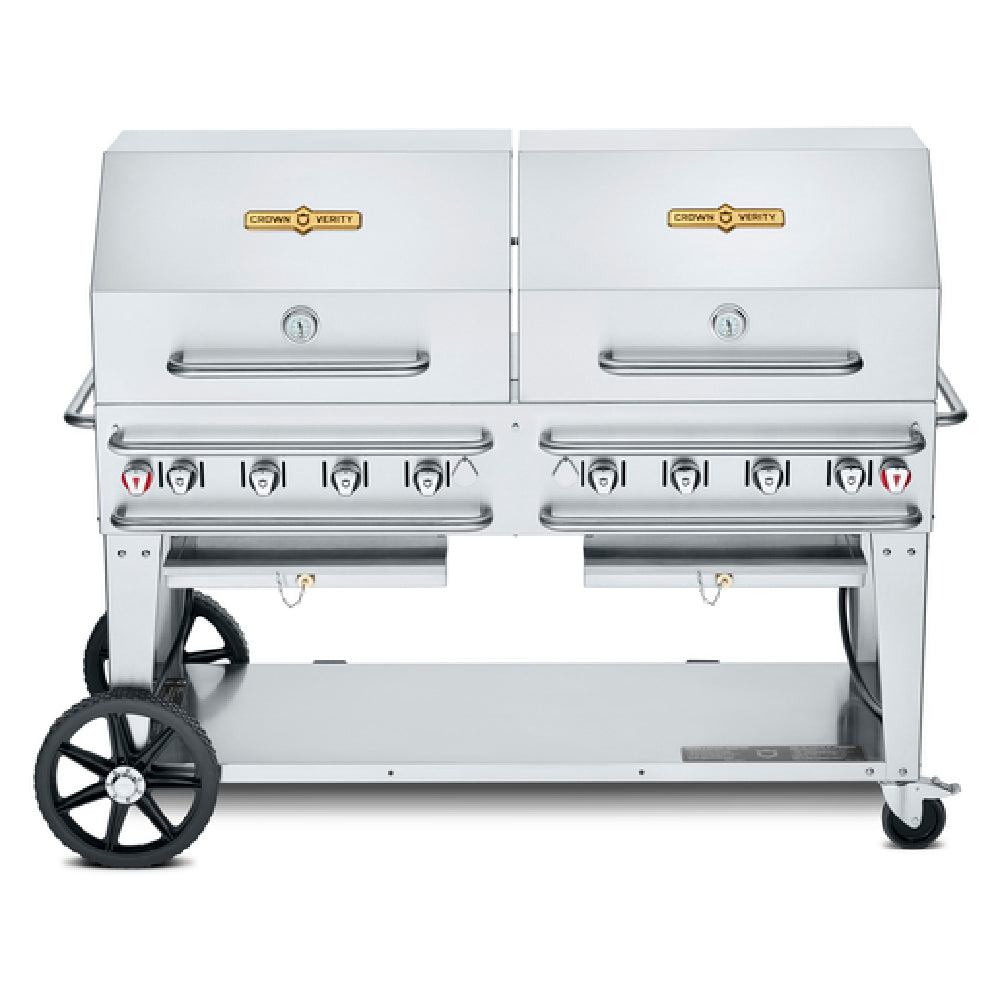 Crown Verity CV-RCB-60RDP Pro Series Grill LP Gas 69"L X 28"D