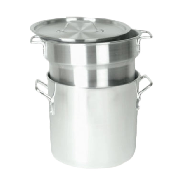 Thunder Group ALSKDB002 Double Boiler Set 3 Piece 12 Quart Boiler With Inset & Cover