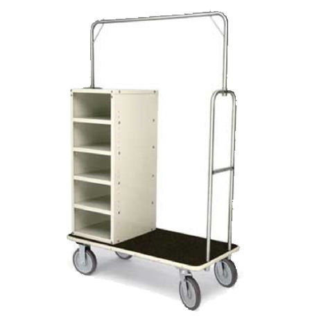 Forbes Industries 2409 Valet Cart 1" Dia. Brushed Stainless Steel Superstructure