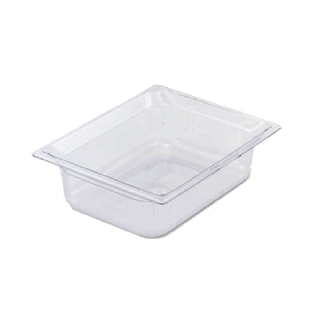 Vollrath 8022410 Super Pan® 1/2 GN Food Pan 2-1/2" Deep Low-temp Polycarbonate Clear Plastic