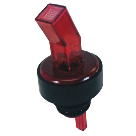 Spill-Stop 313-03 Ban-M Screened Pourer® Red With Black Collar Made In USA (packed One Dozen Per Poly Bag One Gross Of One Color Per Box = 144 Each Minimum Order 1 Gross)