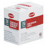 Cambro 1252SLB250 StoreSafe® Food Rotation Label 1-1/4" X 2" Label & Adhesive Dissolves In Less Than 30 Seconds