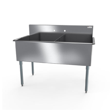 NBR Equipment 2BSG-2424 Budget Sink Two-compartment 51"W X 27-1/2"D X 41"H Overall Size