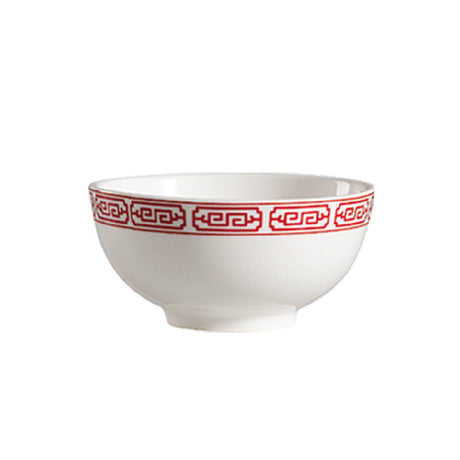 CAC China 105-65 Red Gate Rice Bowl 9 Oz. 4-3/4" Dia. X 2-1/4"H