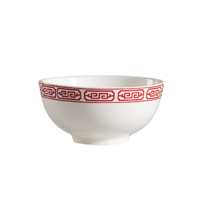 CAC China 105-65 Red Gate Rice Bowl 9 Oz. 4-3/4" Dia. X 2-1/4"H