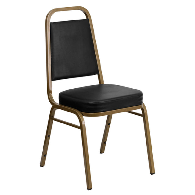 Flash Furniture FD-BHF-1-ALLGOLD-BK-GG Hercules Series Stacking Banquet Chair 500 Lb. Weight Capacity