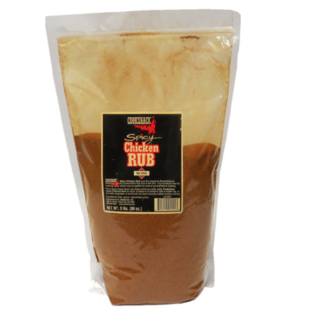 Cookshack SP153 Spicy Chicken Rub Re-sealable Plastic Bag