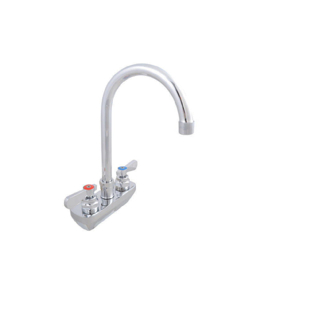 John Boos PBF-4SM-5GLF-X Heavy Duty Faucet Splash Mount 5" Gooseneck Spout