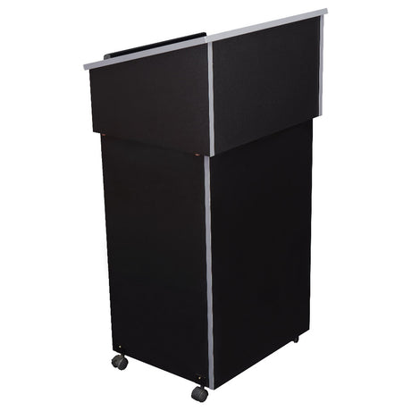 National Public Seating 22/112-BK Oklahoma Sound® Tabletop Lectern With AV Cart/Lectern Base