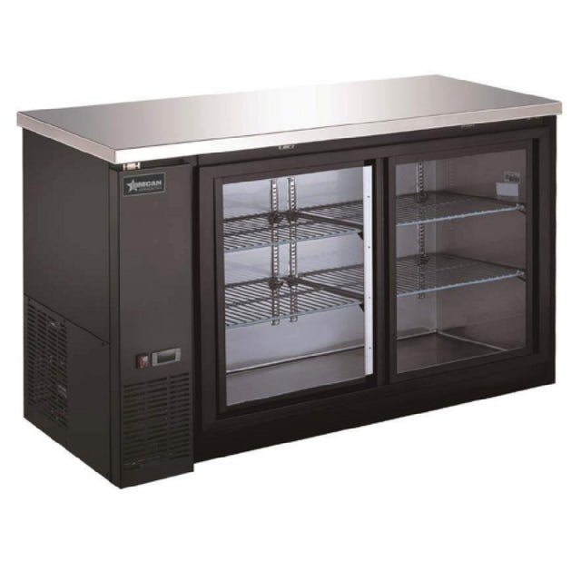 Omcan USA 51060 - (BB-CN-0016-GY) Refrigerated Back Bar Cooler, Reach-in, Two-section