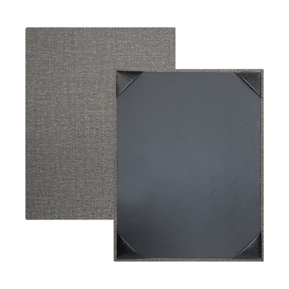 Risch MILAN-1V 8.5X11 Milan Hardback Simulated Woven Vinyl Menu Cover (specify Color)