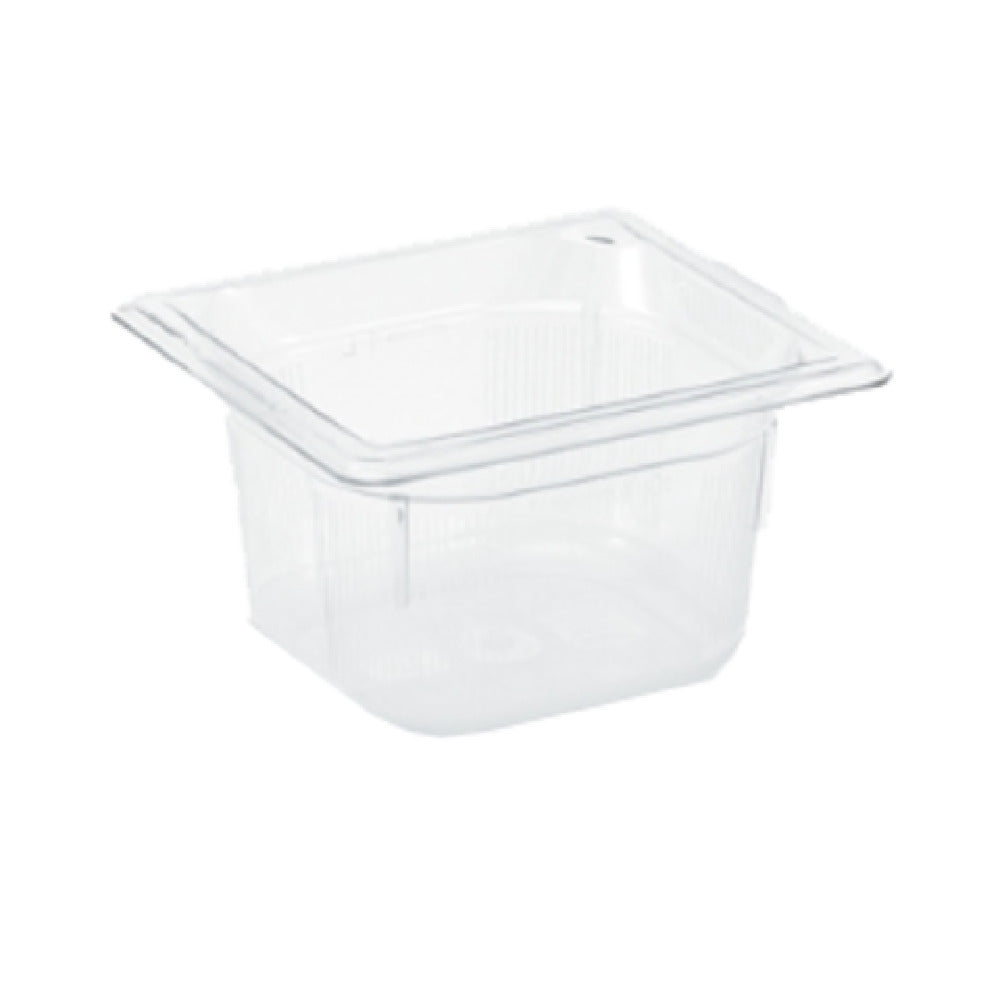 Vollrath 8066410 Super Pan® 1/6 GN Food Pan 6" Deep Low-temp Polycarbonate Clear Plastic