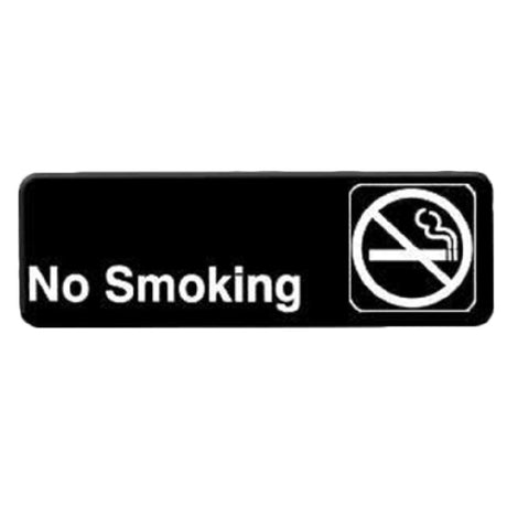 Thunder Group PLIS9311BK Information Symbol Sign 9" X 3" "No Smoking"